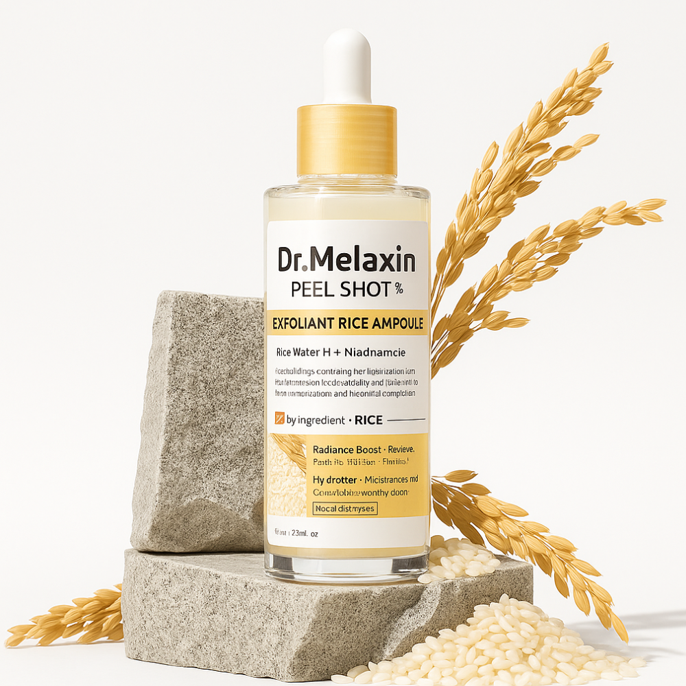 Sérum exfoliant au riz Dr. Melaxin, sérum hydratant pour le visage, adoucissant, élimination des points noirs, hydratant, rétrécissement des pores.