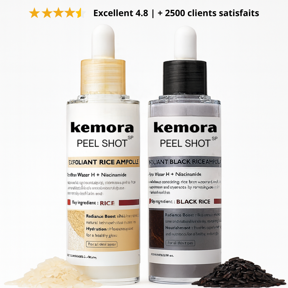 Kemora PEEL SHOT  – Sérum exfoliant élimine les points noirs & pores